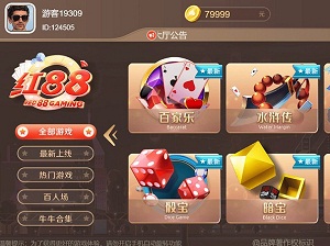 盛火国际（H5+APP）红88棋牌源码平台